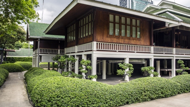 The Nai Lert Heritage Home, a century-old teak home turned museum featuring traditional Thai architecture, stands in the Nai Lert Heriteage Park in Bangkok, Thailand, on Thursday, Sept. 3, 2020. Aman, best known for its luxury beach resorts, is building its first urban hotel and residences in Thailand. The 36-story development, a partnership between Aman and Nai Lert Park Development, the real estate arm of Nai Lert Group, rises from the Nai Lert private gardens amid Bangkok's skyscrapers.