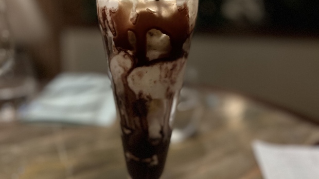 I focused on a chocolate theme for my knickerbocker glory order. Photographer: Kate Krader/Bloomberg