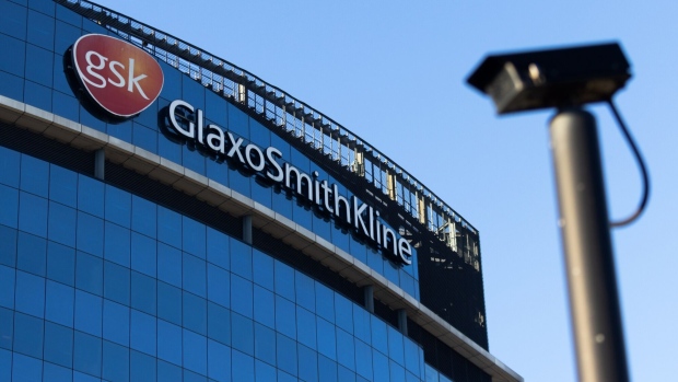 The headquarter offices of GlaxoSmithKline Plc in the Brentford district of London, U.K., on Thursday, Jan. 13, 2022. The drugmaker said it remains on track to separately list the consumer arm, which owns brands including Panadol painkillers and Sensodyne toothpaste, in 2022.