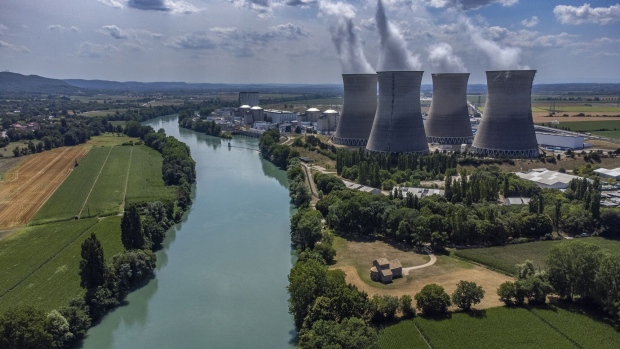 The Bugey nuclear power station in Bugey, France.