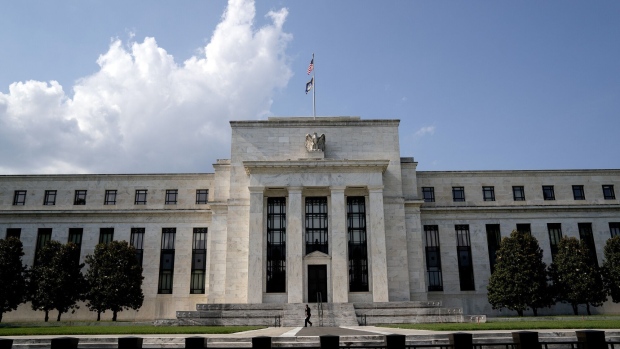 The Marriner S. Eccles Federal Reserve building in Washington, D.C., U.S., on Sunday, June 20, 2021. The White House on Friday reiterated opposition to indexing the gasoline tax to inflation to help pay for an infrastructure plan, raising new questions about the viability of a bipartisan compromise emerging in the Senate.