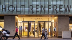 The Holt Renfrew department store in Toronto. Retail sales data showing waning momentum for consumers.