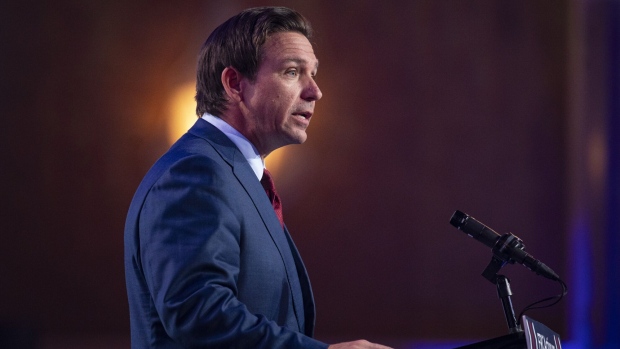 Ron DeSantis, governor of Florida and 2024 Republican presidential candidate, speaks at the Family Research Council and FRC Action annual Pray Vote Stand Summit in Washington, DC, US, on Friday, Sept. 15, 2023. The Family Research Council, an evangelical activist group, recently launched a campaign supporting GOP efforts to add language barring PEPFAR funds for organizations that might offer or support abortion services.