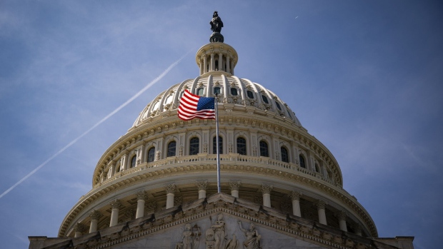 The US Capitol in Washington, DC, US, on Tuesday, Sept. 5, 2023. Lawmakers are gearing up for a spending showdown this fall as House conservative Republicans oppose a clean short-term funding measure and President Biden's requests for emergency supplemental aid.