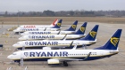 Passenger aircraft, operated by Ryanair Holdings Plc, on the tarmac at London Stansted Airport, operated by Manchester Airport Plc, in Stansted, U.K., on Monday, Jan. 10, 2022. The U.K. will no longer require vaccinated travelers to take a Covid-19 test before boarding a flight to the country, after airlines hard-hit by the omicron variant lobbied for the rules to be eased.