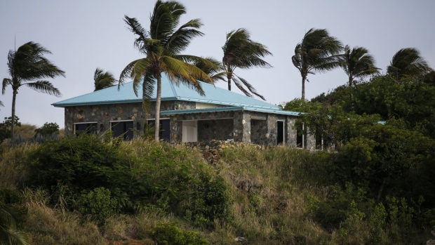 A house on Little St. James Island, owned by fund manager Jefferey Epstein, in St. Thomas, US Virgin Islands, on, July 10, 2019