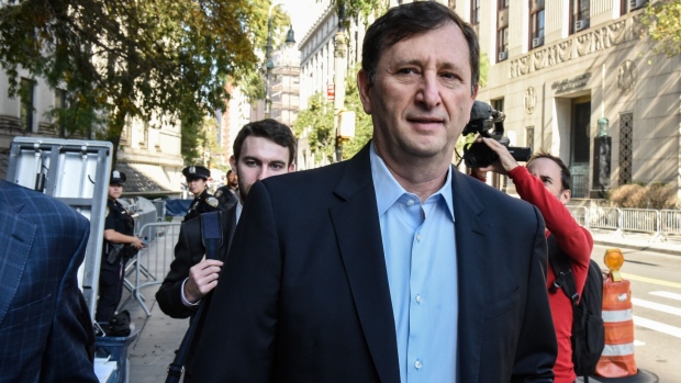 Alex Mashinsky, former chief executive officer of Celsius Network Ltd., arrives at court in New York, US, on Tuesday, Oct. 3, 2023. Mashinsky was accused by prosecutors of orchestrating a years long scheme to mislead customers about the financial health of his failing crypto lender and manipulate cryptocurrency prices for his own profits.