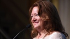 Gina Rinehart, billionaire and chairman of Hancock Prospecting Pty, reacts during the International Mining And Resources Conference (IMARC) in Melbourne, Australia, on Thursday, Nov. 12, 2015. Rinehart's Roy Hill mine in the ore-rich Pilbara will start exports before the year ends, according to a statement last month.