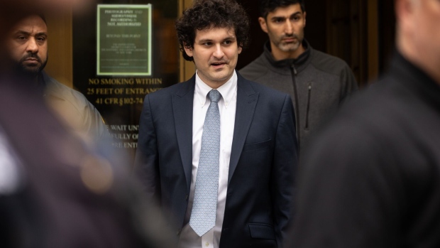 Sam Bankman-Fried, co-founder of FTX Cryptocurrency Derivatives Exchange, leaves court in New York, US, on Thursday, June 15, 2023. Bankman-Fried faces a total of 13 counts ranging from conspiracy to commit wire fraud to conspiracy to violate the anti-bribery provisions of the Foreign Corrupt Practices Act, and faces more than 155 years in prison if convicted of all of them - although any sentence is likely to be much lower if he is found guilty.