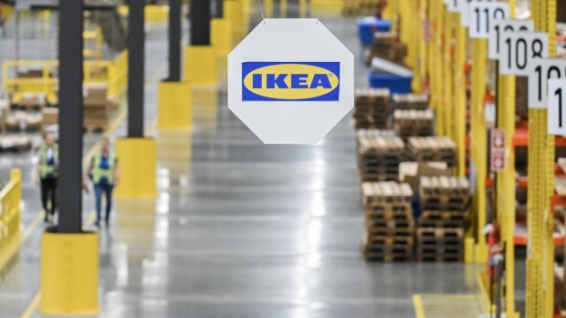 The Ikea distribution center in Beauharnois, Quebec, Canada, on Friday, Sept. 15, 2023. Ikea Canada is part of Ingka Group which operates 389 Ikea stores in 32 countries, including 14 in Canada.
