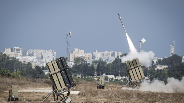 The Iron Dome air-defense system. Photographer: Ilia Yefimovich/Getty Images