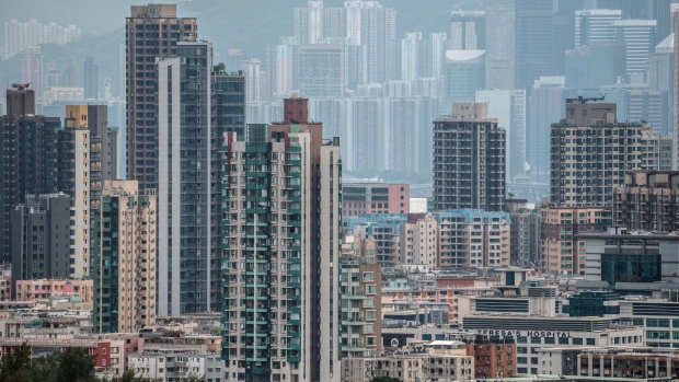 Residential buildings in Hong Kong, China, on Monday, Oct. 17, 2022.  Photographer: Lam Yik/Bloomberg