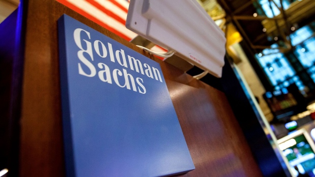 <p>Goldman Sachs signage in New York.</p>