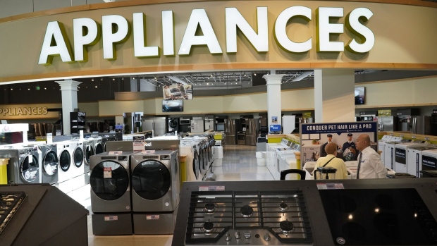 Kitchen appliances for sale at a home furnishings store in Draper, Utah, US. Photographer: George Frey/Bloomberg