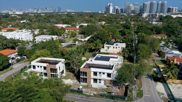 Aerial view of Miami’s Coconut Grove neighborhood.