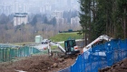 The Kinder Morgan Inc. Trans Mountain pipeline expansion site in Burnaby, British Columbia.