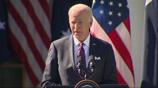 President Joe Biden defended Israel’s right to defend itself after the deadly attack by Hamas but said the country also had a responsibility to operate in line with the rules of war. He called for a two-state solution that would ensure a lasting peace between Israelis and Palestinians as he sought to keep the conflict in the Middle East from escalating. He spoke at the White House.
