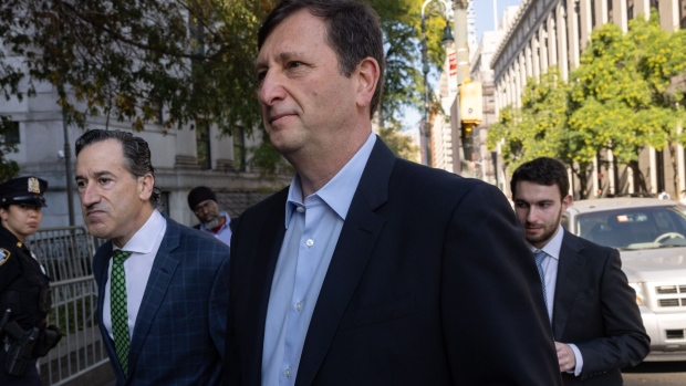 Alex Mashinsky, former chief executive officer of Celsius Network Ltd., arrives at court in New York on Tuesday, Oct. 3.