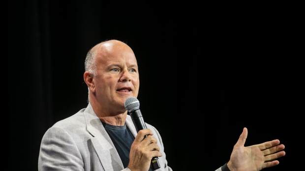 Michael Novogratz, founder and chief executive officer of Galaxy Digital LP, speaks during the Messari Mainnet summit in New York, US, on Friday, Sept. 22, 2023. The event's programming covers a convergence of diverse themes shaping the crypto landscape, from AI integration to real-world finance and decentralized governance.