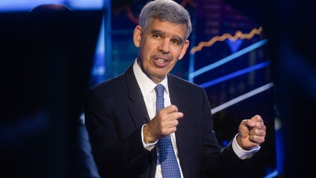 Mohamed Aly El-Erian, chief economic advisor for Allianz SE, during a Bloomberg Television interview in London, UK, on Monday, Sept. 25, 2023. El-Erian spoke alongside former UK Prime Minister Gordon Brown and economist Michael Spence, his co-authors for their book Permacrisis: A Plan to Fix a Fractured World.