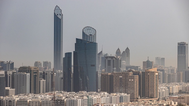Residential and commercial skyscrapers in Abu Dhabi, United Arab Emirates, on Sunday, April 10, 2022. Abu Dhabi regulators approved a framework for special purpose acquisition companies, looking to capture some of the blank-check boom that has gripped global markets for the past two years.
