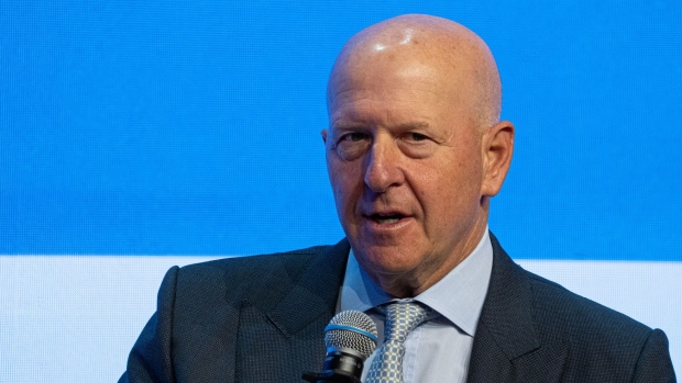David Solomon, chief executive officer of Goldman Sachs Group Inc., speaks during the Global Financial Leader's Investment Summit in Hong Kong, China, on Tuesday, Nov. 7, 2023. The de-facto central bank of the Chinese territory is this week holding its global finance summit for a second year in a row.