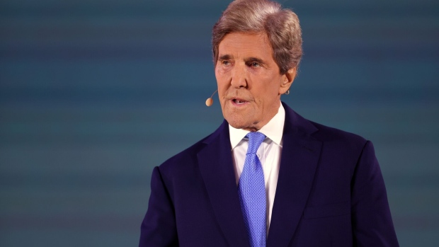 John Kerry during the Bloomberg New Economy Forum in Singapore on Nov. 10.