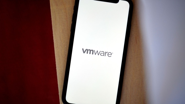 The VMware logo.