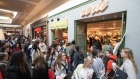 Shoppers at the Polaris Fashion Place mall in Columbus, Ohio, on Friday.