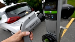 A ChargePoint electric vehicle charger