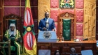 Kenya’s President William Ruto delivers the state of the nation address in Nairobi, on Nov. 9.