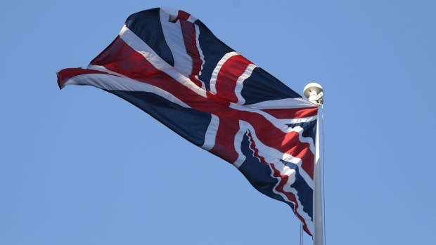 A British Union flag, also known as the Union Jack, in London, U.K., on Thursday, Dec. 24, 2020. The U.K. and the European Union are on the verge of unveiling a historic post-Brexit trade accord as negotiators work through the night to put the finishing touches to a compromise on fishing rights. Photographer: Jason Alden/Bloomberg