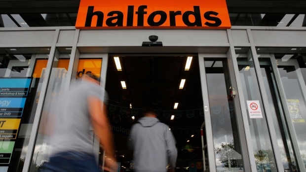 A Halfords Group Plc store in Manchester, U.K.  Photographer: Paul Thomas/Bloomberg