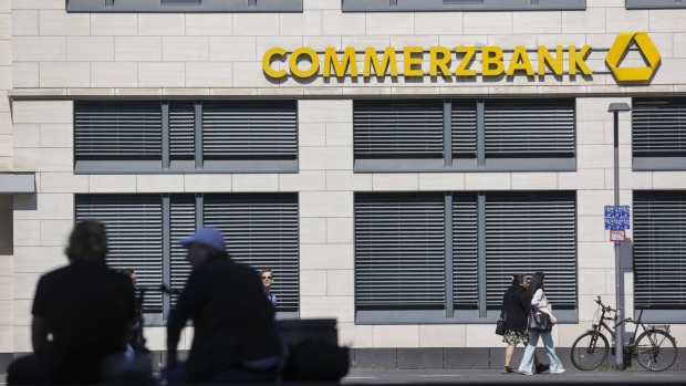 A Commerzbank AG branch in Frankfurt, Germany.