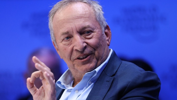 Larry Summers, president emeritus and professor at Harvard University, during a panel session on day three of the World Economic Forum (WEF) in Davos, Switzerland, on Thursday, Jan. 19, 2023. The annual Davos gathering of political leaders, top executives and celebrities runs from January 16 to 20.