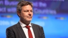 Robert Habeck, Germany's economy and climate minister, at the Group of 20 investment summit in Berlin, Germany, on Monday, Nov. 20, 2023. German Chancellor Olaf Scholz pledged €4 billion ($4.4 billion) for the Africa-EU Green Energy Initiative through 2030 and said Europe’s biggest economy will import “a large proportion” of its green hydrogen needs from the continent.