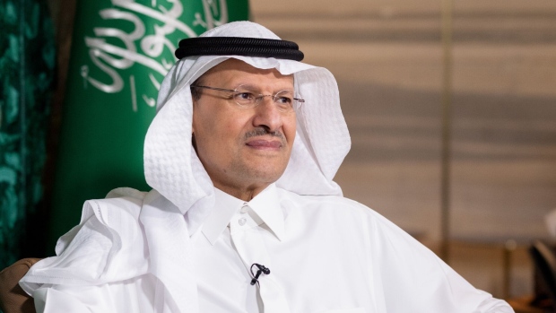 Abdulaziz bin Salman, Saudi Arabia's energy minister, during a Bloomberg Television interview at the energy ministry in Riyadh, Saudi Arabia, on Monday, Dec. 4, 2023. TKTKTK