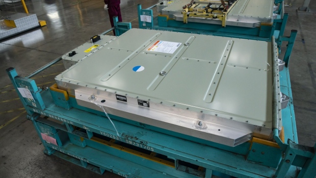 A Nio Inc. vehicle battery pack.