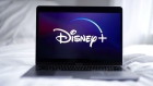 The Disney+ logo on a laptop computer arranged in New York, U.S., on Wednesday, Nov. 18, 2020. Gabby Jones/Bloomberg