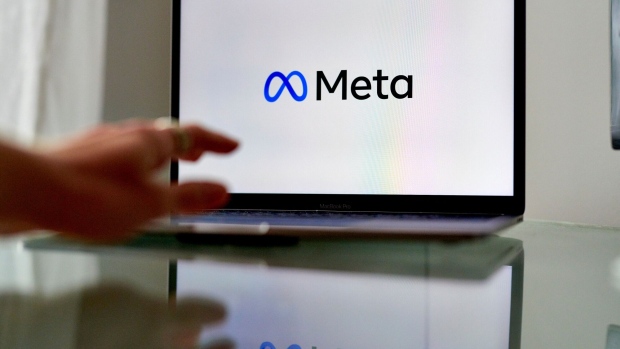 The Meta logo on a laptop computer in the Brooklyn borough of New York, US, on Tuesday, July 26, 2022. Meta Platforms Inc. is scheduled to release earnings figures on July 27. Photographer: Gabby Jones/Bloomberg