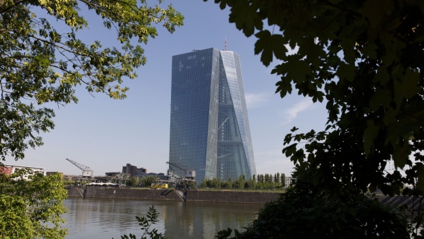 The European Central Bank headquarters in Frankfurt, Germany.