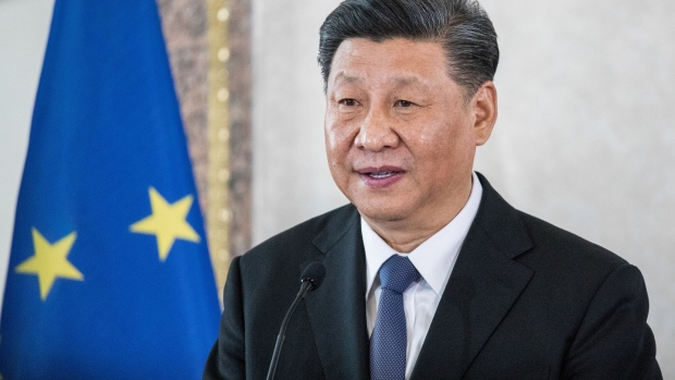 Xi Jinping in Rome on March 22, 2019. Photographer: Alessia Pierdomenico/Bloomberg