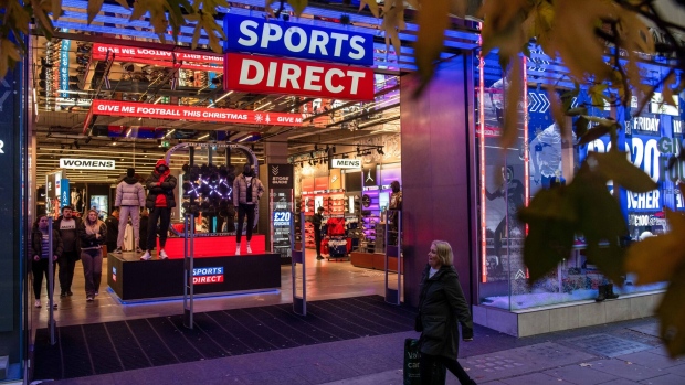 A Sports Direct store on Oxford Street.