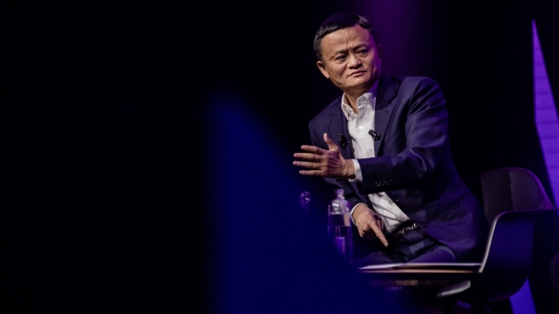 Jack Ma, co-founder of Alibaba Group Holding.  Photographer: Marlene Awaad/Bloomberg