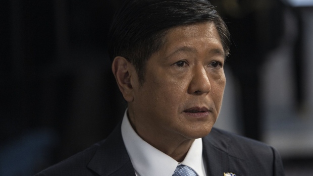 Ferdinand Marcos Jr., Philippines' president, speaks during a Bloomberg Television interview in New York, US, on Friday, Sept. 23, 2022.  Photographer: Victor J. Blue/Bloomberg