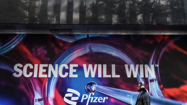 The Pfizer headquarters in New York.