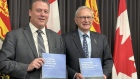 New Brunswick Natural Resources Minister Mike Holland and Premier Blaine Higgs