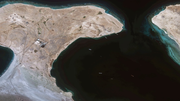 Aerial image of the Red Sea