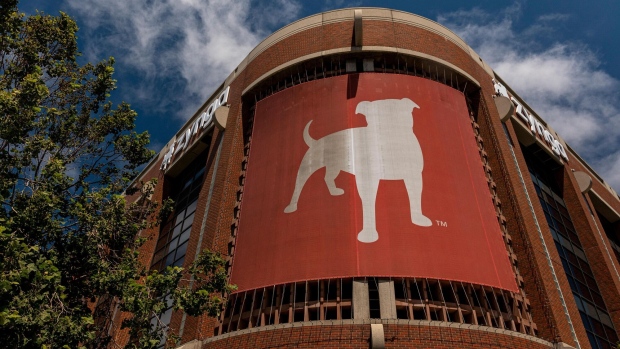Signage on Zynga headquarters in San Francisco, California, U.S., on Wednesday, Aug. 4, 2021. Zynga Inc. is expected to release earnings figures on August 5.