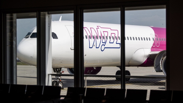 A Wizz Air passenger aircraft.